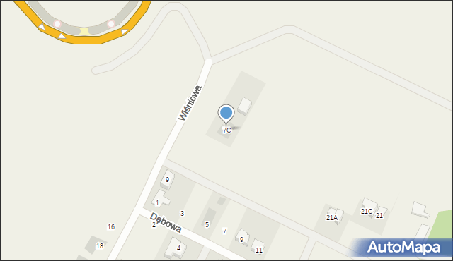 Żelków-Kolonia, Wiśniowa, 7C, mapa Żelków-Kolonia