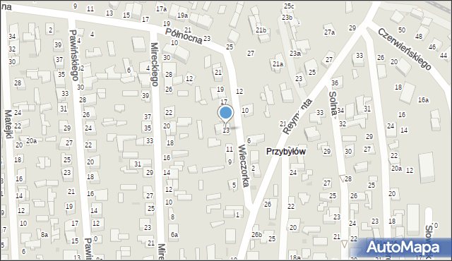 Zgierz, Wieczorka-Bohdana Jerzego, 13, mapa Zgierz