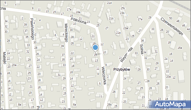 Zgierz, Wieczorka-Bohdana Jerzego, 15, mapa Zgierz