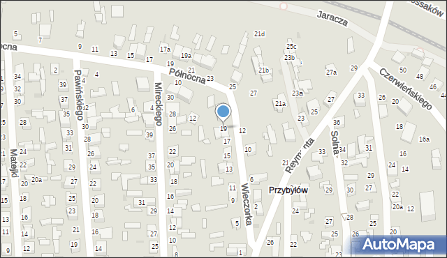 Zgierz, Wieczorka-Bohdana Jerzego, 19, mapa Zgierz