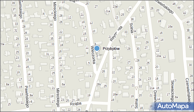 Zgierz, Wieczorka Jerzego, 2, mapa Zgierz