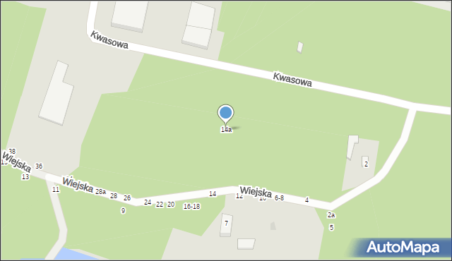 Zgierz, Wiejska, 14a, mapa Zgierz