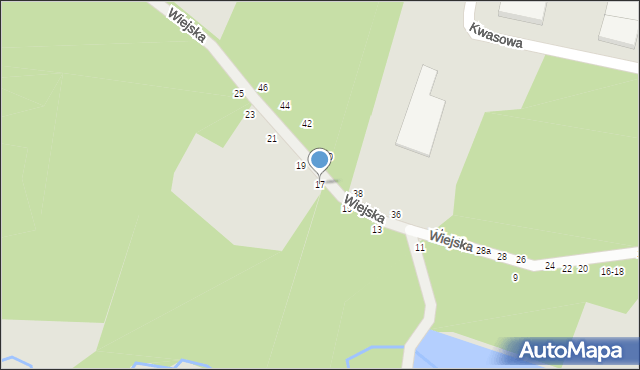 Zgierz, Wiejska, 17, mapa Zgierz