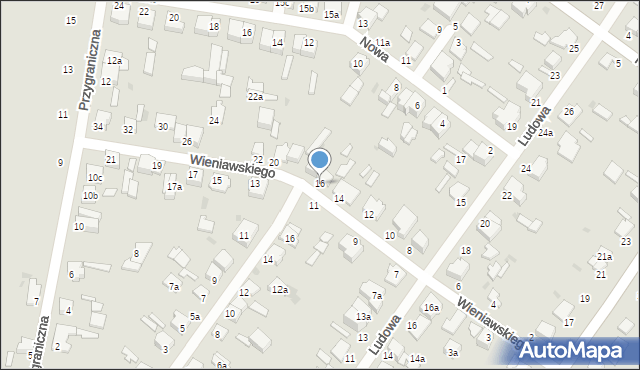 Zgierz, Wieniawskiego Henryka, 16, mapa Zgierz