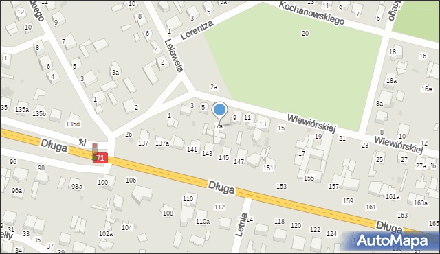 Zgierz, Wiewiórskiej Heleny, 7a, mapa Zgierz