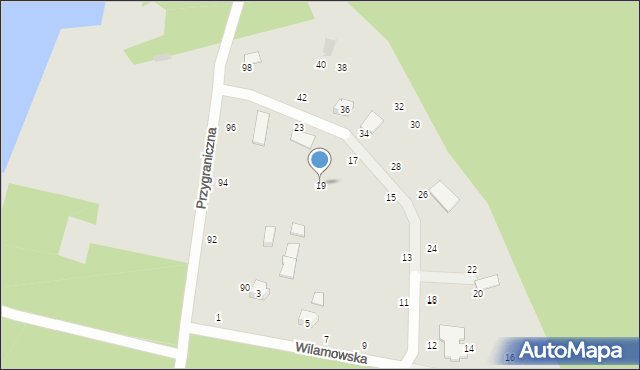 Zgierz, Wilamowska, 19, mapa Zgierz