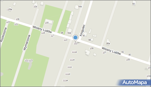 Zgierz, Wiosny Ludów, 111, mapa Zgierz