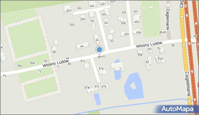 Zgierz, Wiosny Ludów, 67, mapa Zgierz