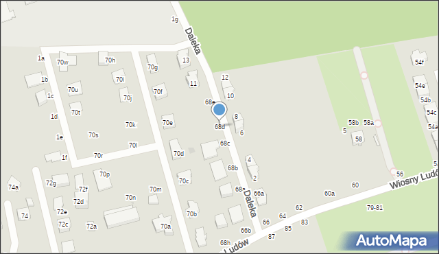 Zgierz, Wiosny Ludów, 68d, mapa Zgierz