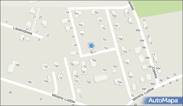 Zgierz, Wiosny Ludów, 70r, mapa Zgierz