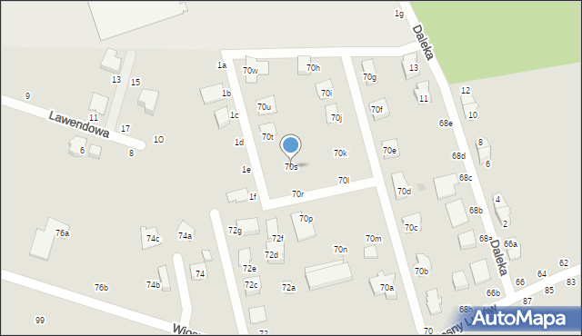 Zgierz, Wiosny Ludów, 70s, mapa Zgierz