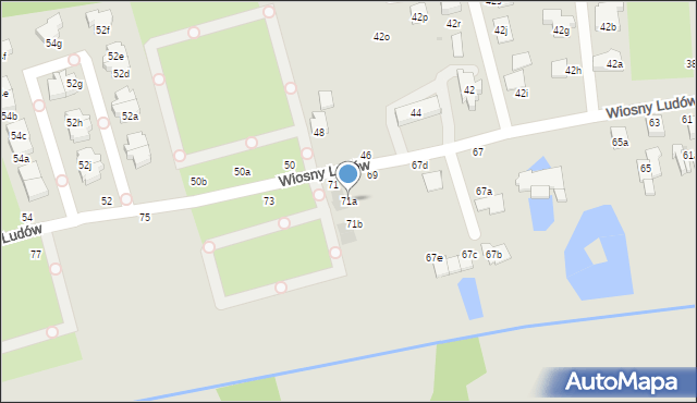 Zgierz, Wiosny Ludów, 71a, mapa Zgierz