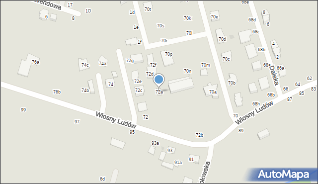 Zgierz, Wiosny Ludów, 72a, mapa Zgierz