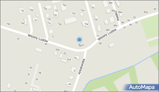 Zgierz, Wiosny Ludów, 72b, mapa Zgierz