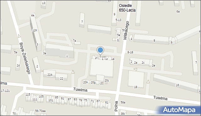 Zgierz, Witkacego Stanisława, 1e, mapa Zgierz