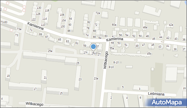 Zgierz, Witkacego Stanisława, 27c, mapa Zgierz