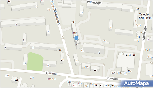 Zgierz, Witkacego Stanisława, 3, mapa Zgierz