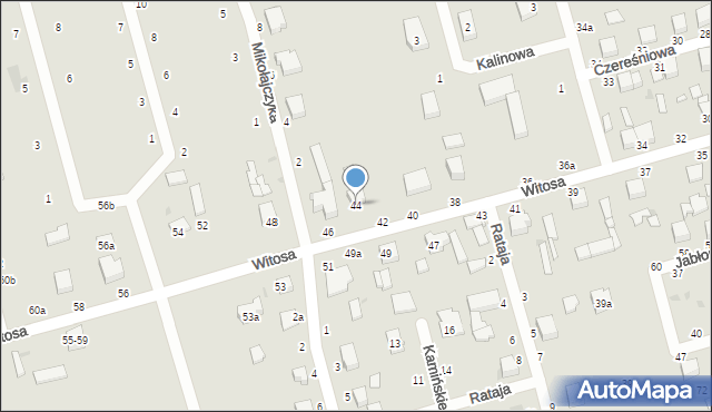 Zgierz, Witosa Wincentego, 44, mapa Zgierz