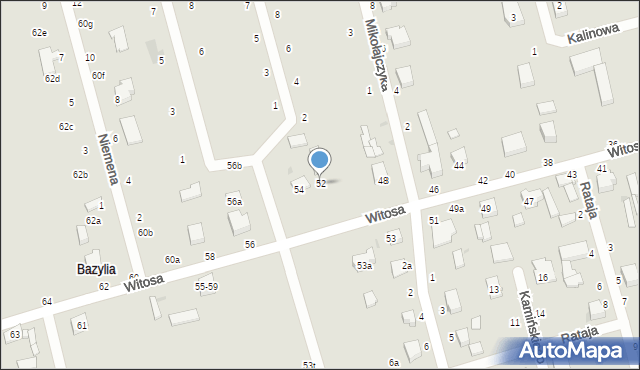 Zgierz, Witosa Wincentego, 52, mapa Zgierz