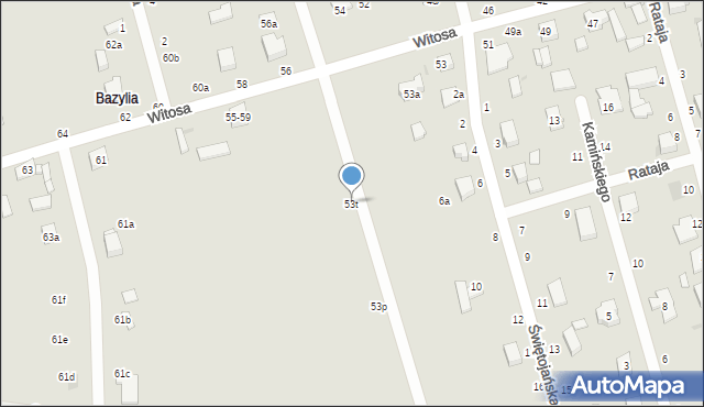 Zgierz, Witosa Wincentego, 53t, mapa Zgierz