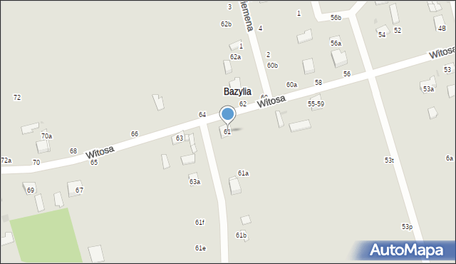 Zgierz, Witosa Wincentego, 61, mapa Zgierz