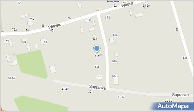 Zgierz, Witosa Wincentego, 61f, mapa Zgierz