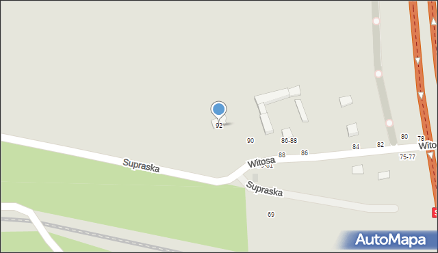 Zgierz, Witosa Wincentego, 92, mapa Zgierz