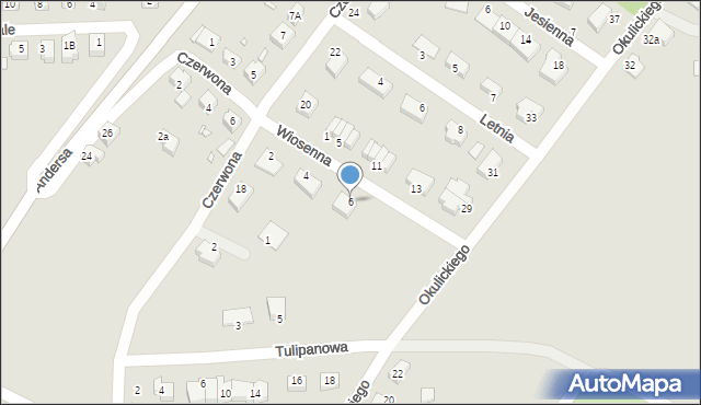 Zgorzelec, Wiosenna, 6, mapa Zgorzelec