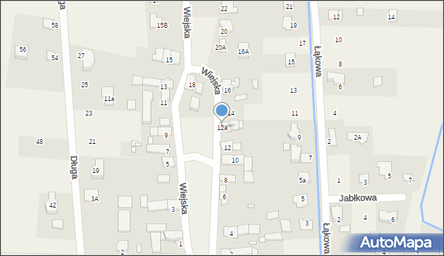 Zielęcice, Wiejska, 12a, mapa Zielęcice