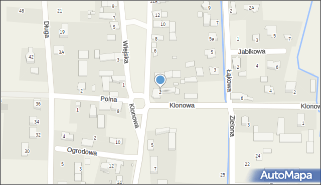 Zielęcice, Wiejska, 2, mapa Zielęcice