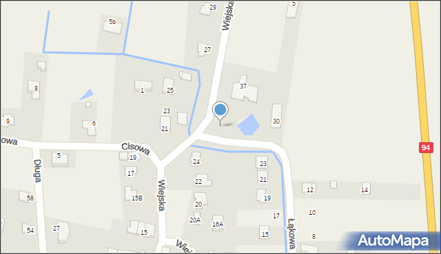 Zielęcice, Wiejska, 26a, mapa Zielęcice