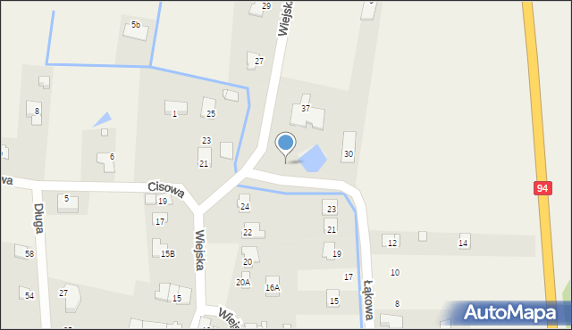 Zielęcice, Wiejska, 26b, mapa Zielęcice