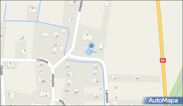 Zielęcice, Wiejska, 26e, mapa Zielęcice