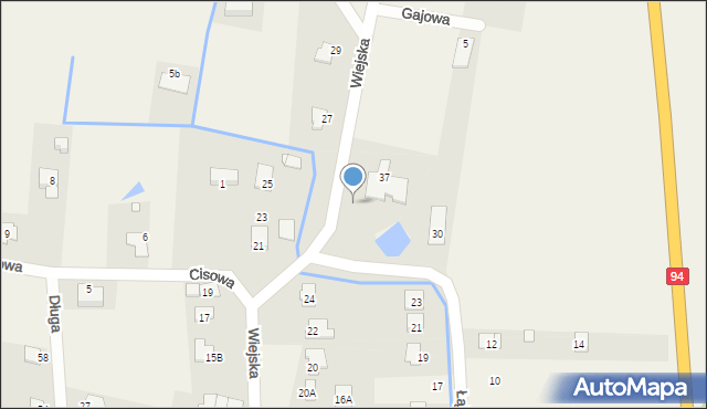 Zielęcice, Wiejska, 28a, mapa Zielęcice