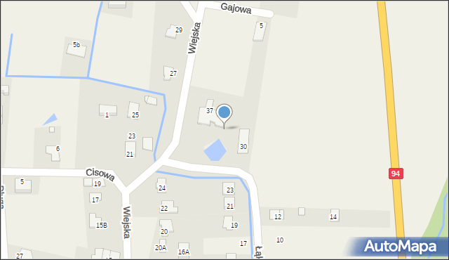 Zielęcice, Wiejska, 28e, mapa Zielęcice