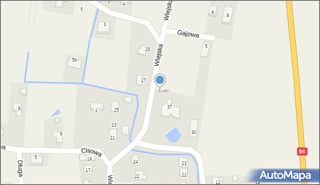 Zielęcice, Wiejska, 30a, mapa Zielęcice