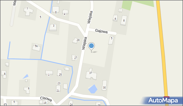 Zielęcice, Wiejska, 32b, mapa Zielęcice