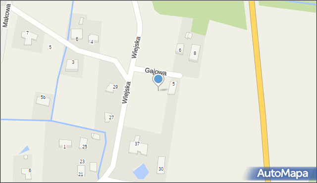 Zielęcice, Wiejska, 34e, mapa Zielęcice