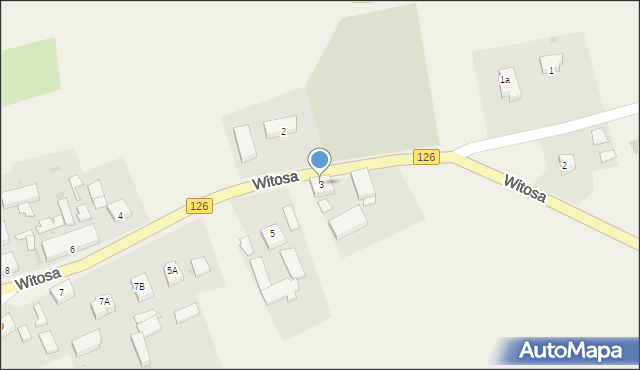 Zielin, Witosa Wincentego, 3, mapa Zielin