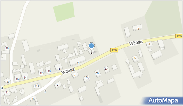 Zielin, Witosa Wincentego, 4, mapa Zielin