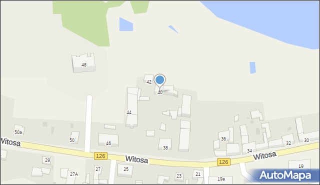 Zielin, Witosa Wincentego, 40, mapa Zielin