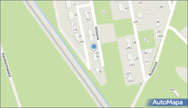 Zielonka, Wilsona Thomasa Woodrowa, 78/1, mapa Zielonka