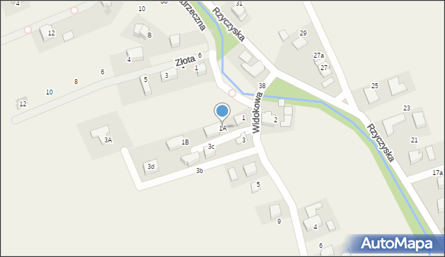 Zielonki, Widokowa, 1A, mapa Zielonki