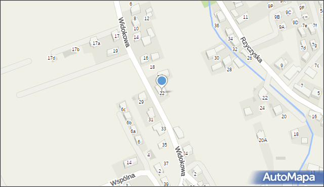 Zielonki, Widokowa, 22, mapa Zielonki