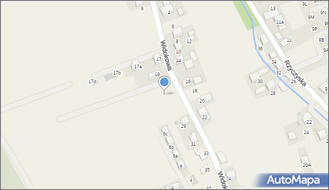 Zielonki, Widokowa, 23, mapa Zielonki