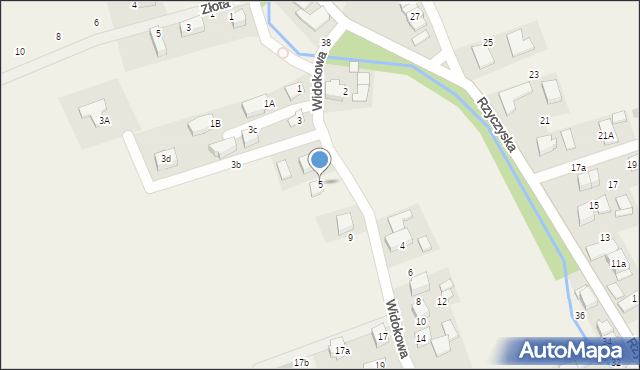 Zielonki, Widokowa, 5, mapa Zielonki