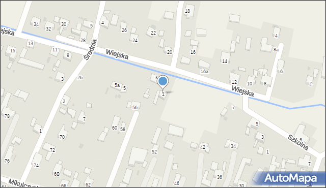 Ziemięcice, Wiejska, 1, mapa Ziemięcice