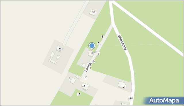 Zimnice, Wiosenna, 8, mapa Zimnice