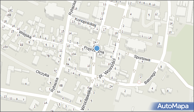 Żmigród, Wileńska, 3, mapa Żmigród