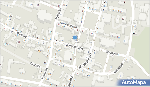 Żmigród, Wileńska, 4, mapa Żmigród